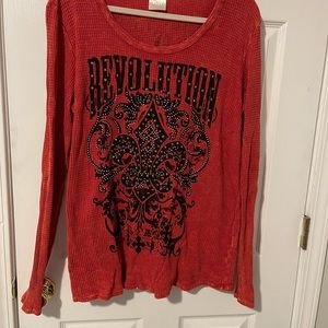 Rhinestone fleur de lis shirt